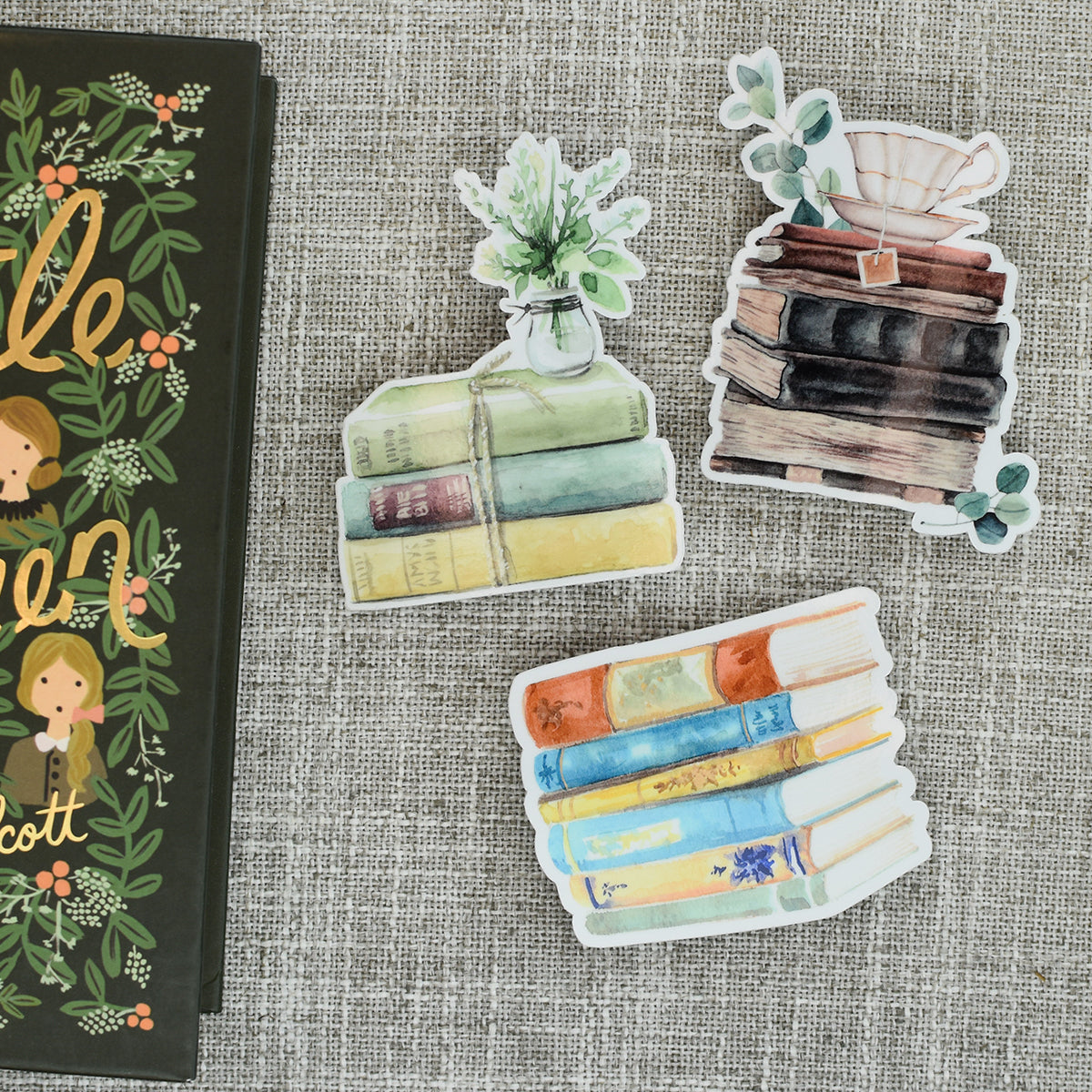 watercolor books sticker pack // piper + ivy – Piper and Ivy