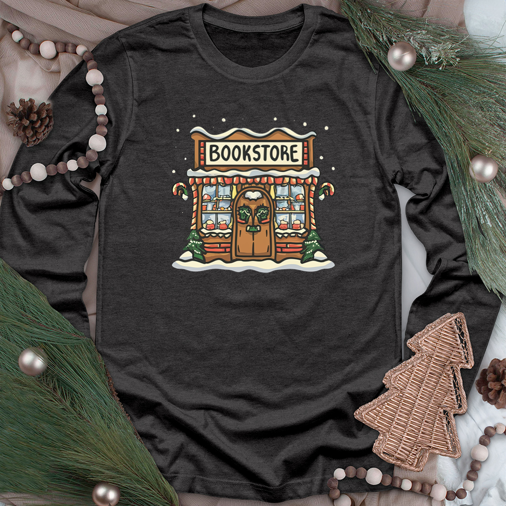 holiday bookstore unisex long sleeve tee