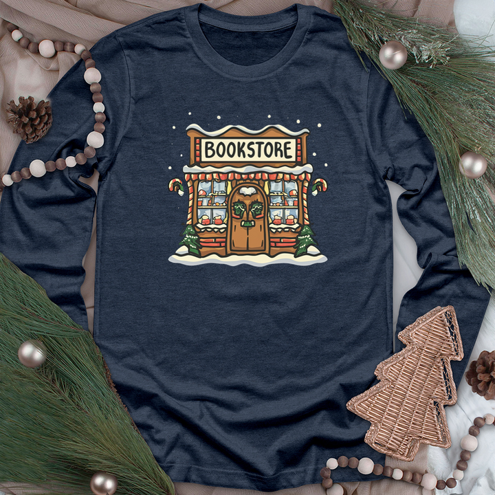 holiday bookstore unisex long sleeve tee