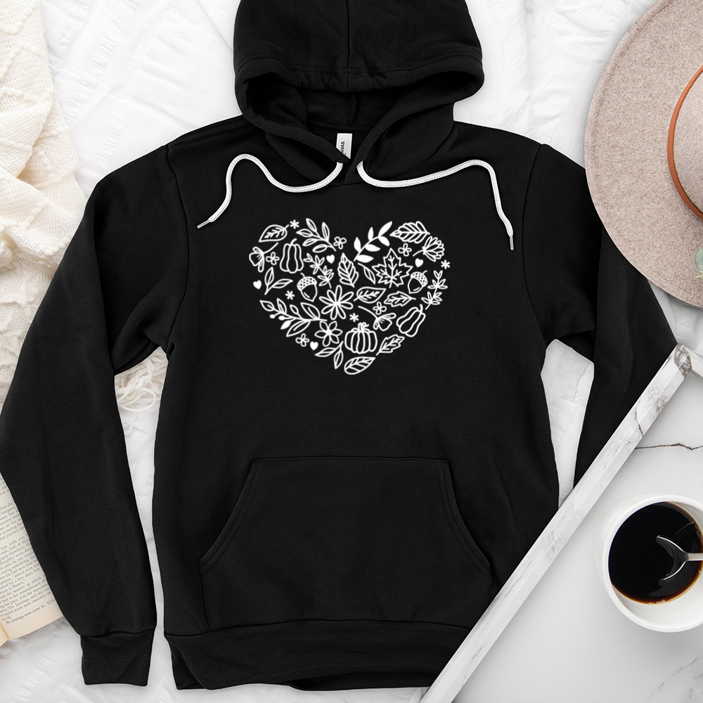 fall heart premium hoodie sweatshirt