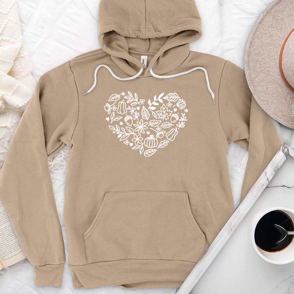 fall heart premium hoodie sweatshirt