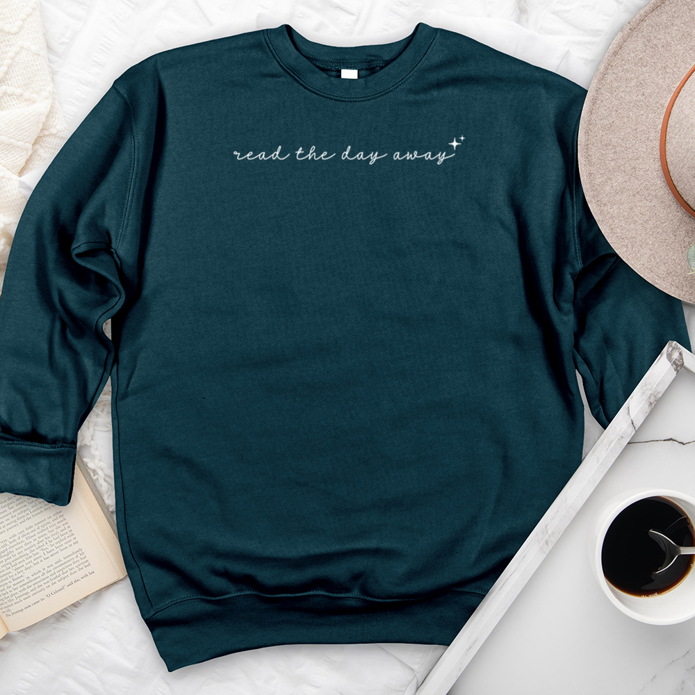 read the day away premium crewneck sweatshirt