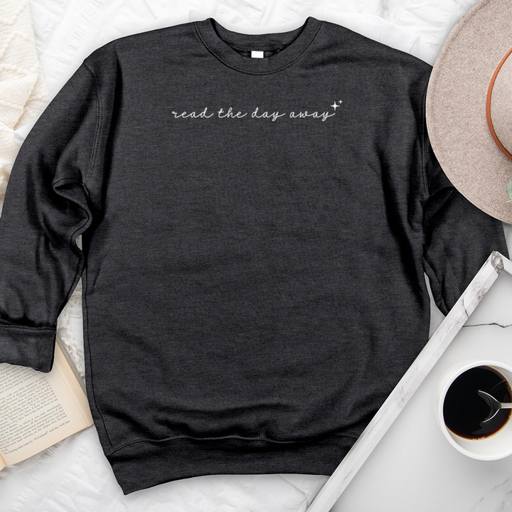 read the day away premium crewneck sweatshirt