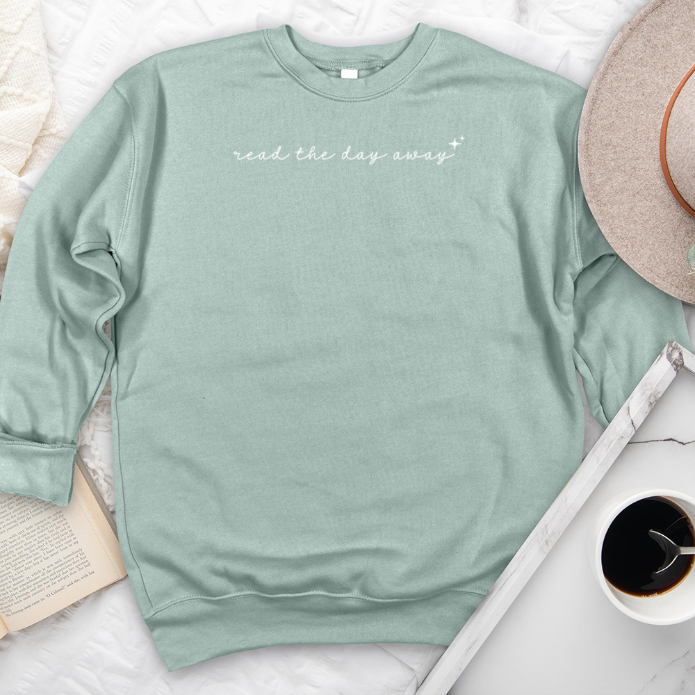 read the day away premium crewneck sweatshirt