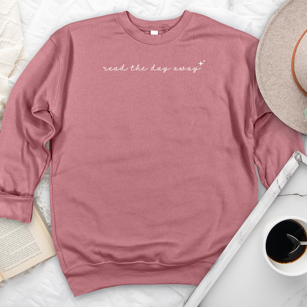 read the day away premium crewneck sweatshirt