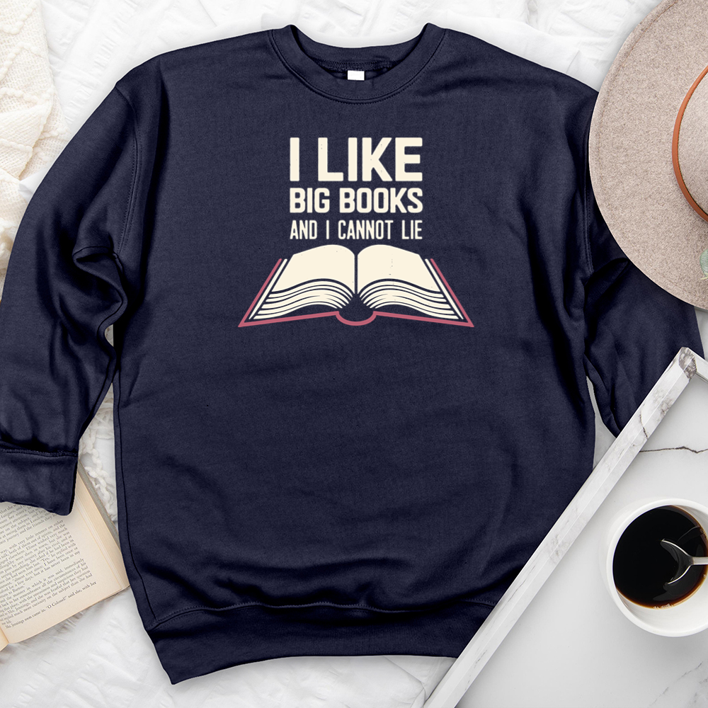 I like big books premium crewneck sweatshirt