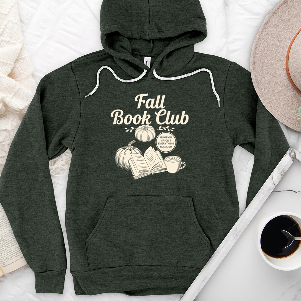 fall book club premium hoodie sweatshirt