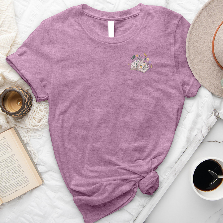 pocket beautiful book unisex tee