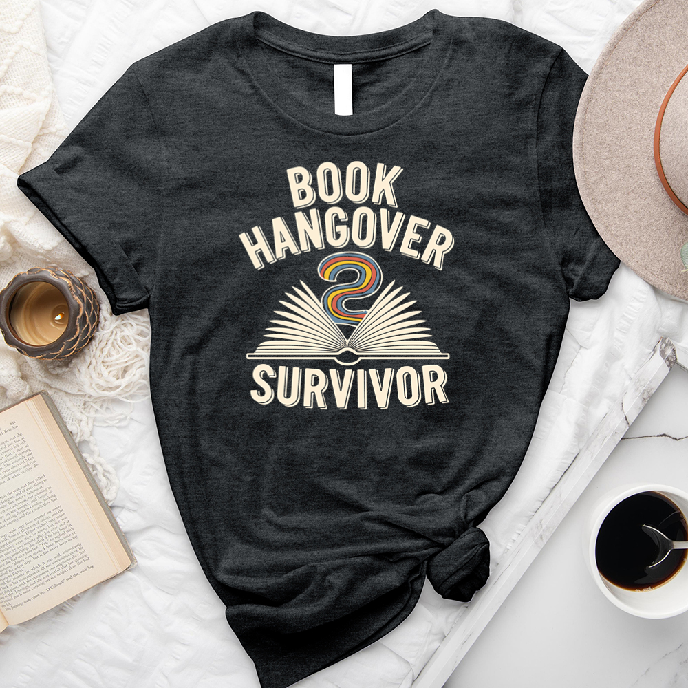 book hangover survivor unisex tee