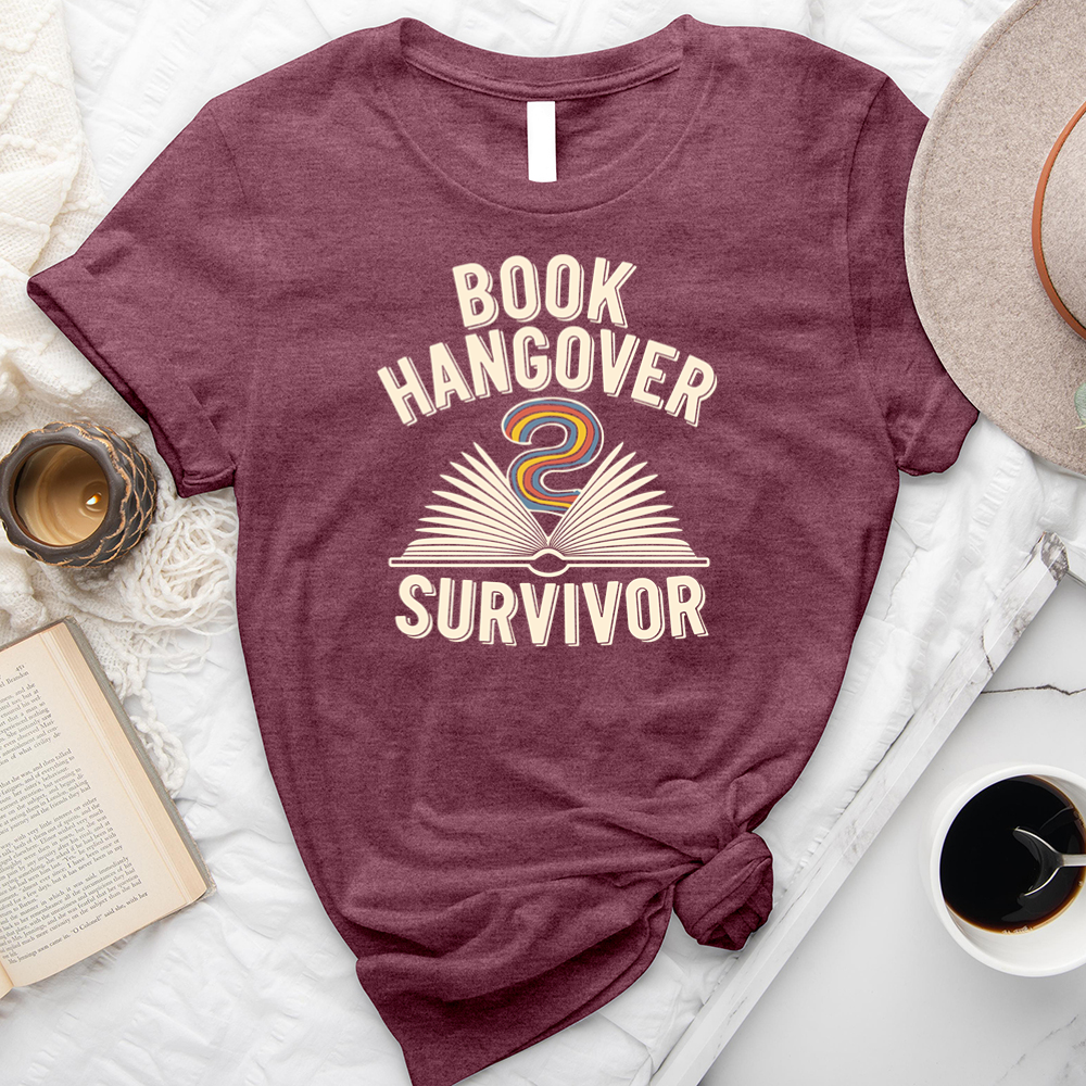 book hangover survivor unisex tee