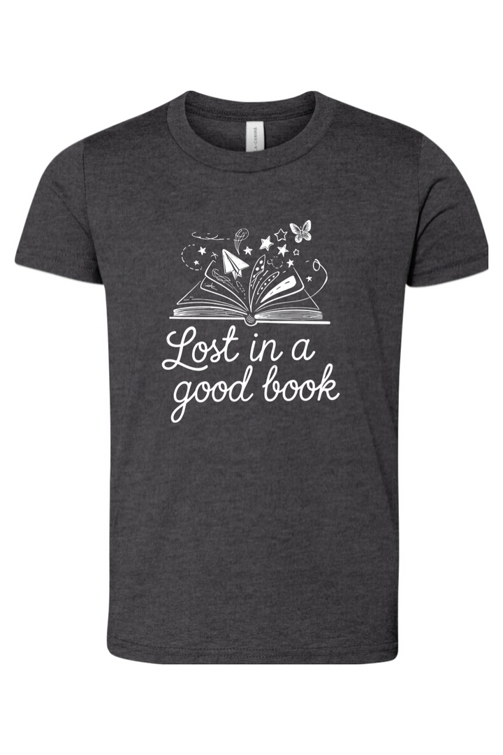 lost in a good book youth tee