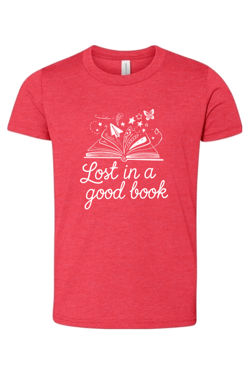 lost in a good book youth tee