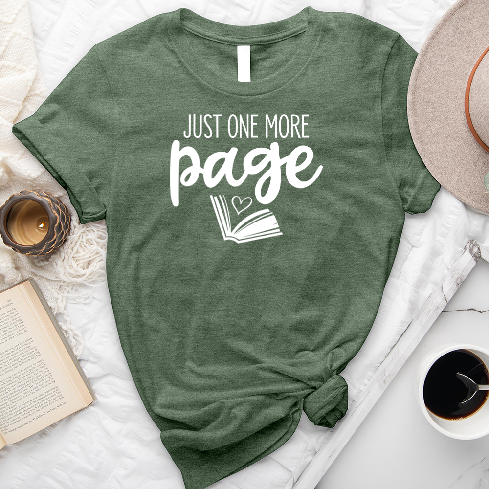 just one more page unisex tee