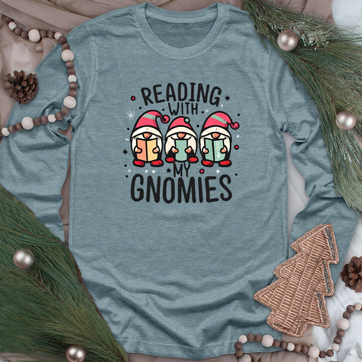 reading gnomies unisex long sleeve tee