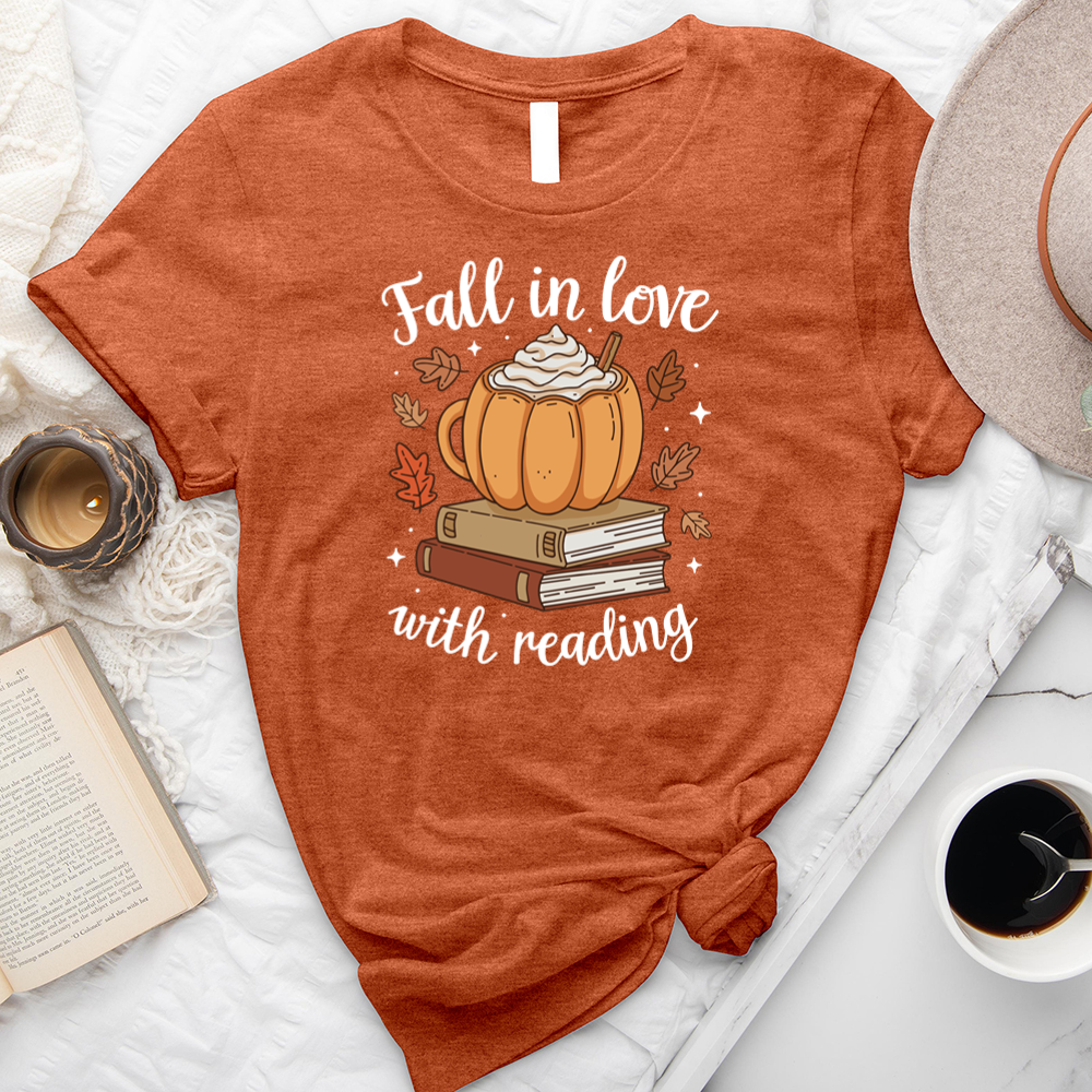 fall in love with reading mug unisex tee