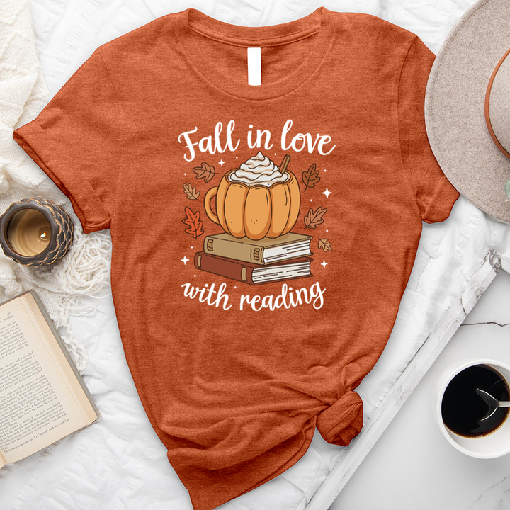 fall in love with reading mug unisex tee