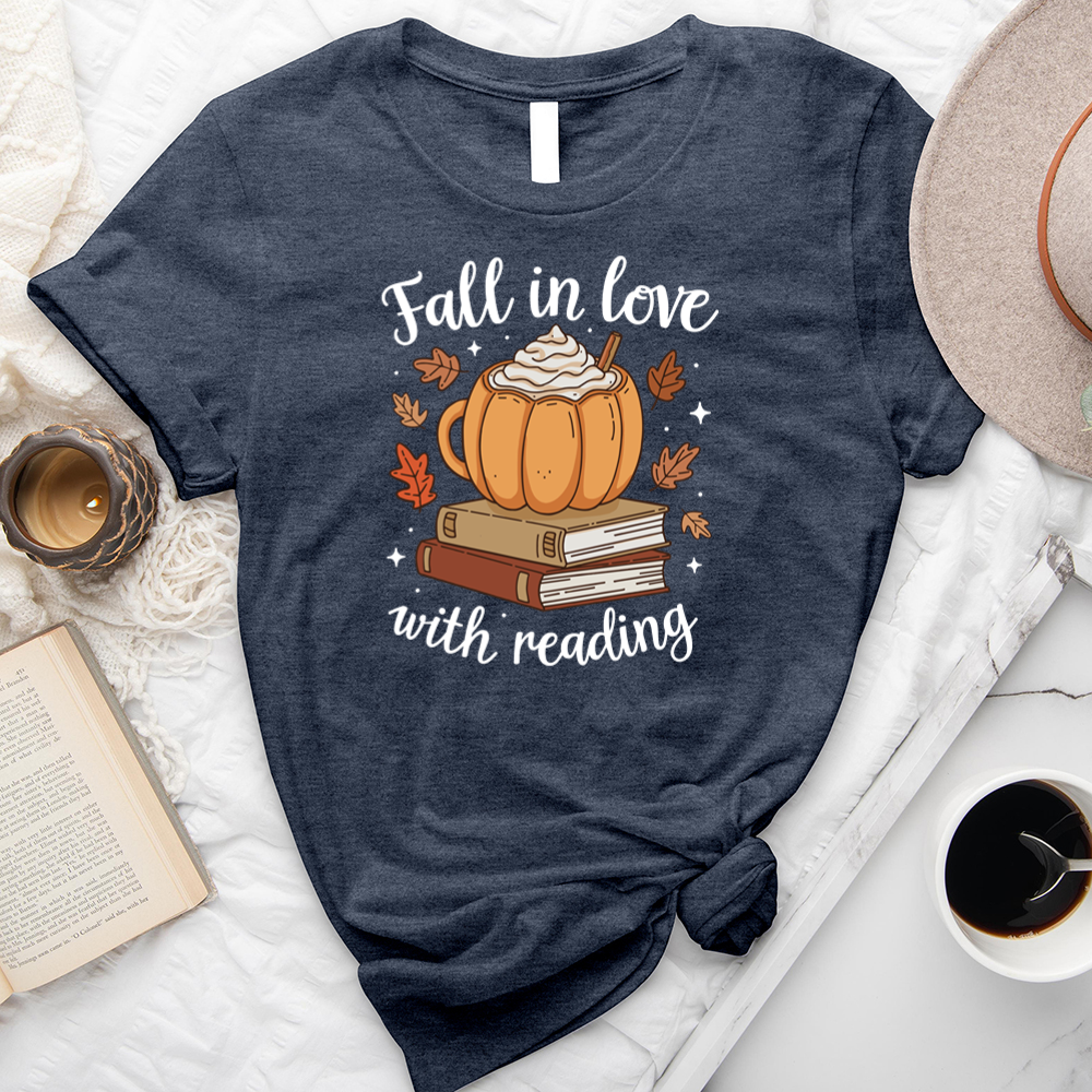 fall in love with reading mug unisex tee