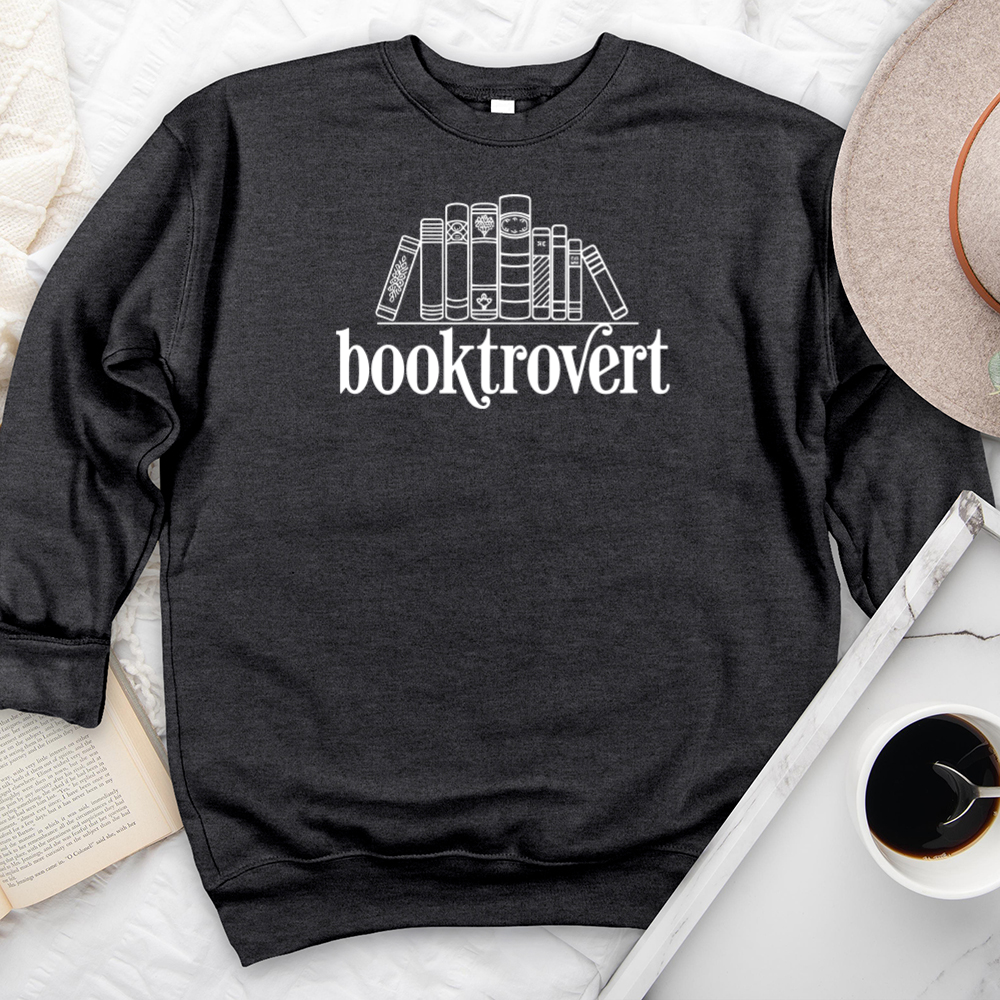 booktrovert shelf premium crewneck sweatshirt