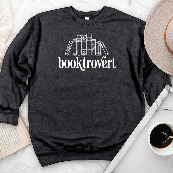 booktrovert shelf premium crewneck sweatshirt