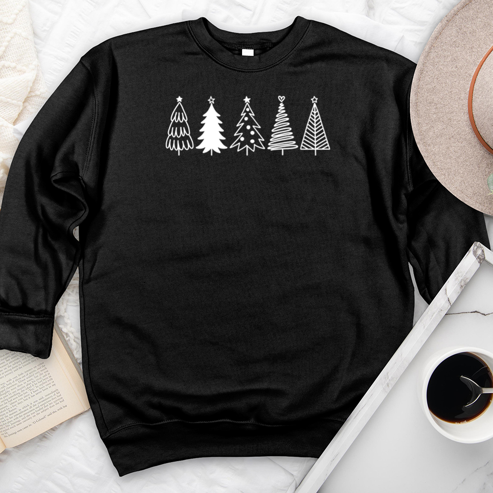 line of trees premium crewneck sweatshirt