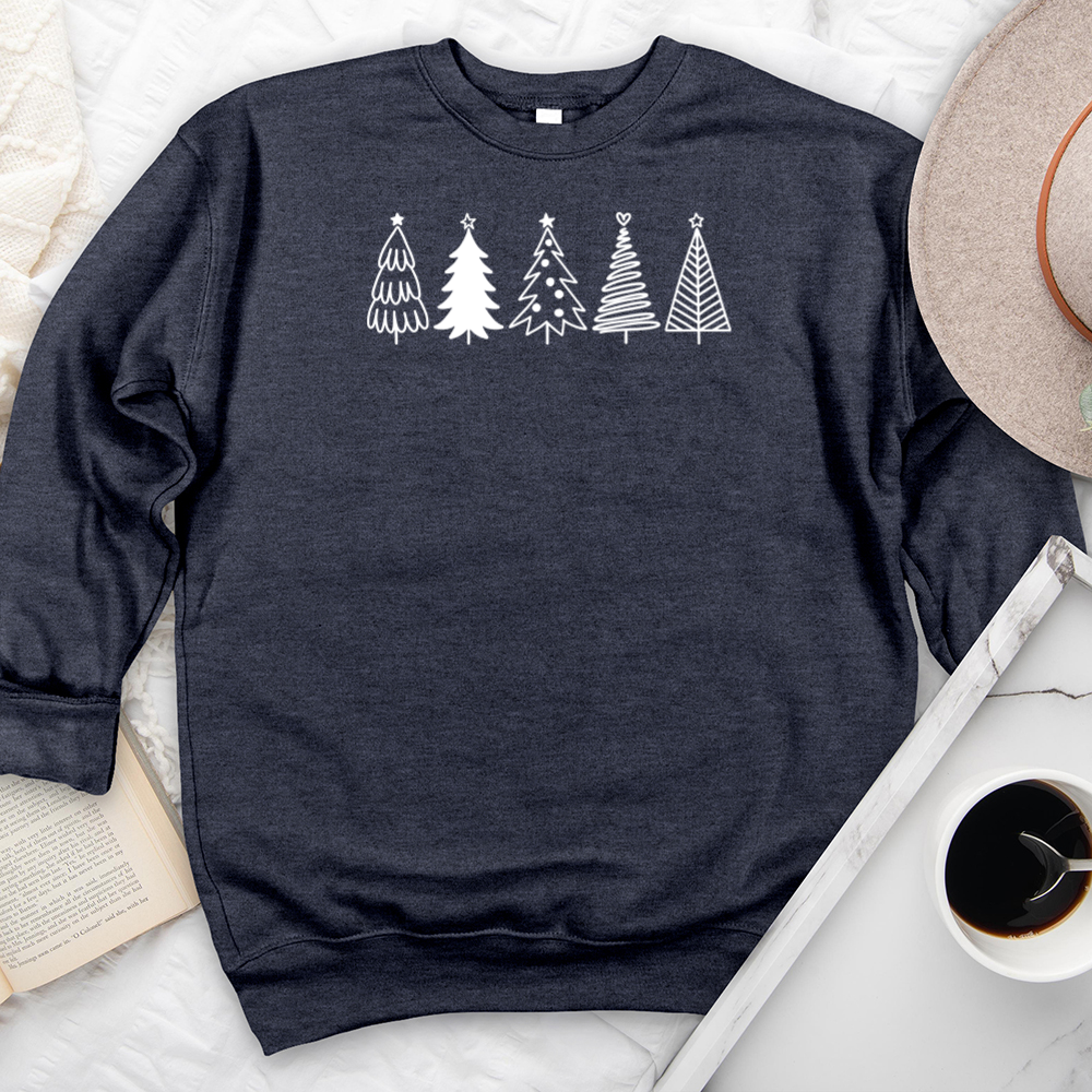 line of trees premium crewneck sweatshirt