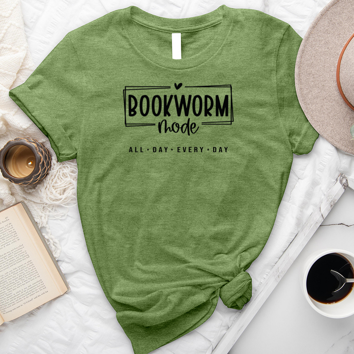 bookworm mode unisex tee