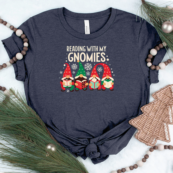 reading with my gnomies unisex tee