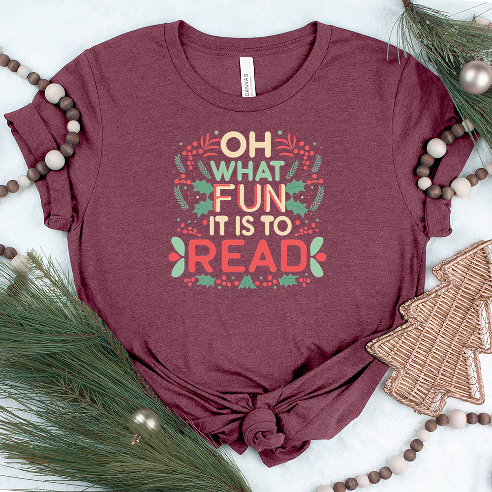 oh what fun text unisex tee