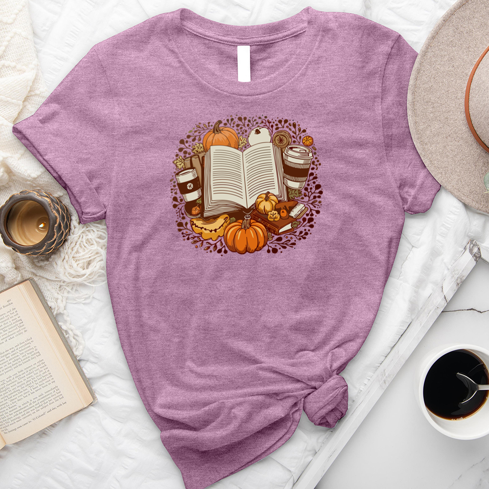 autumn reading unisex tee