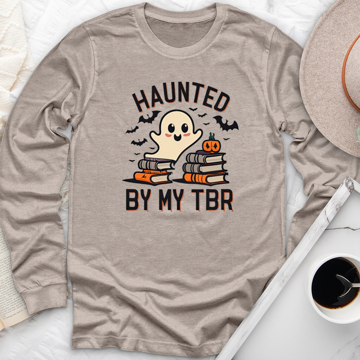 haunted by my TBR unisex long sleeve tee