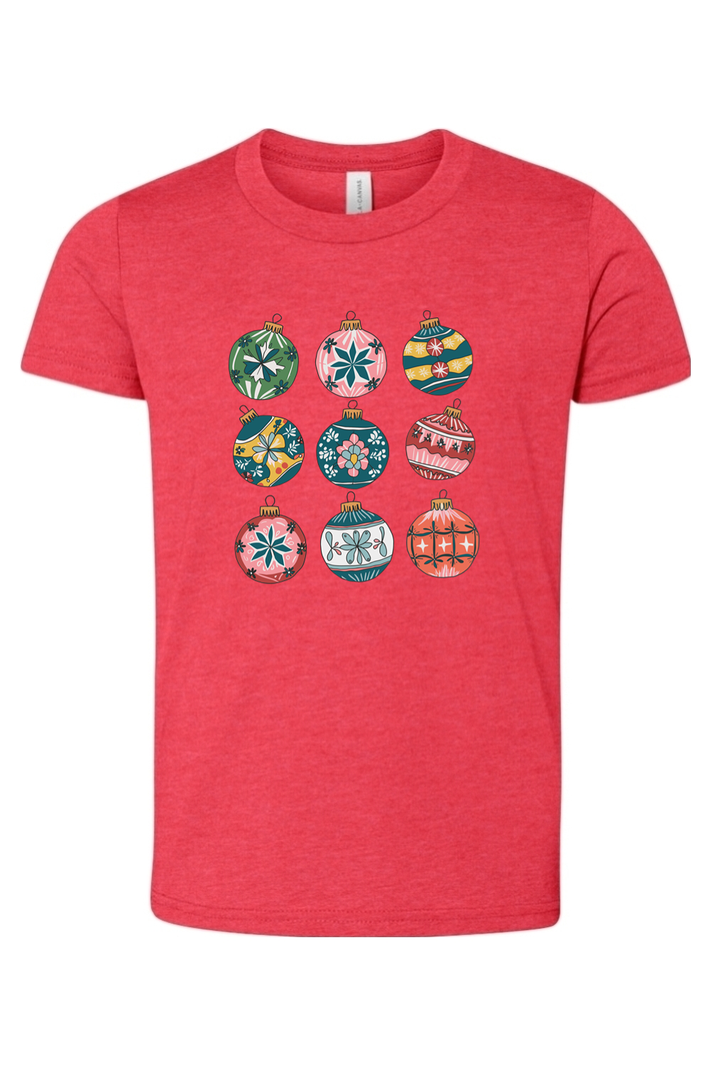 christmas ornaments youth tee