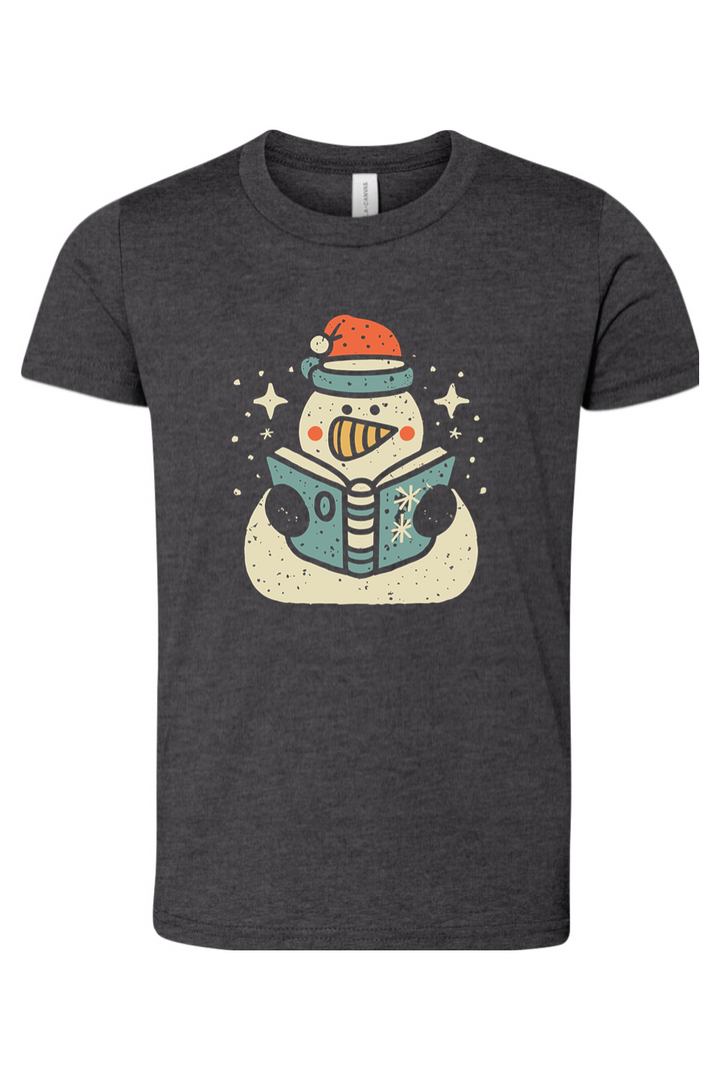 reading snowman youth tee