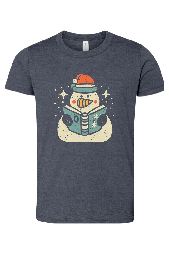 reading snowman youth tee