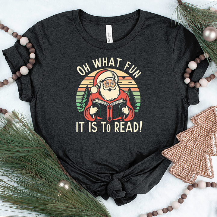 oh what fun santa unisex tee