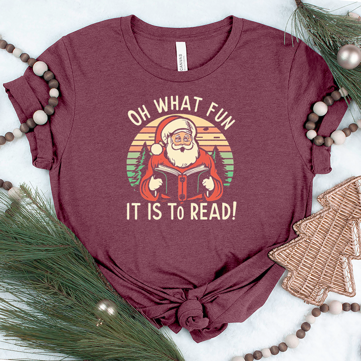 oh what fun santa unisex tee