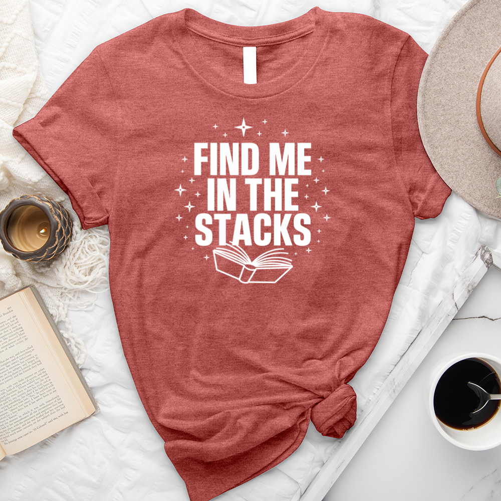 find me in the stacks unisex tee