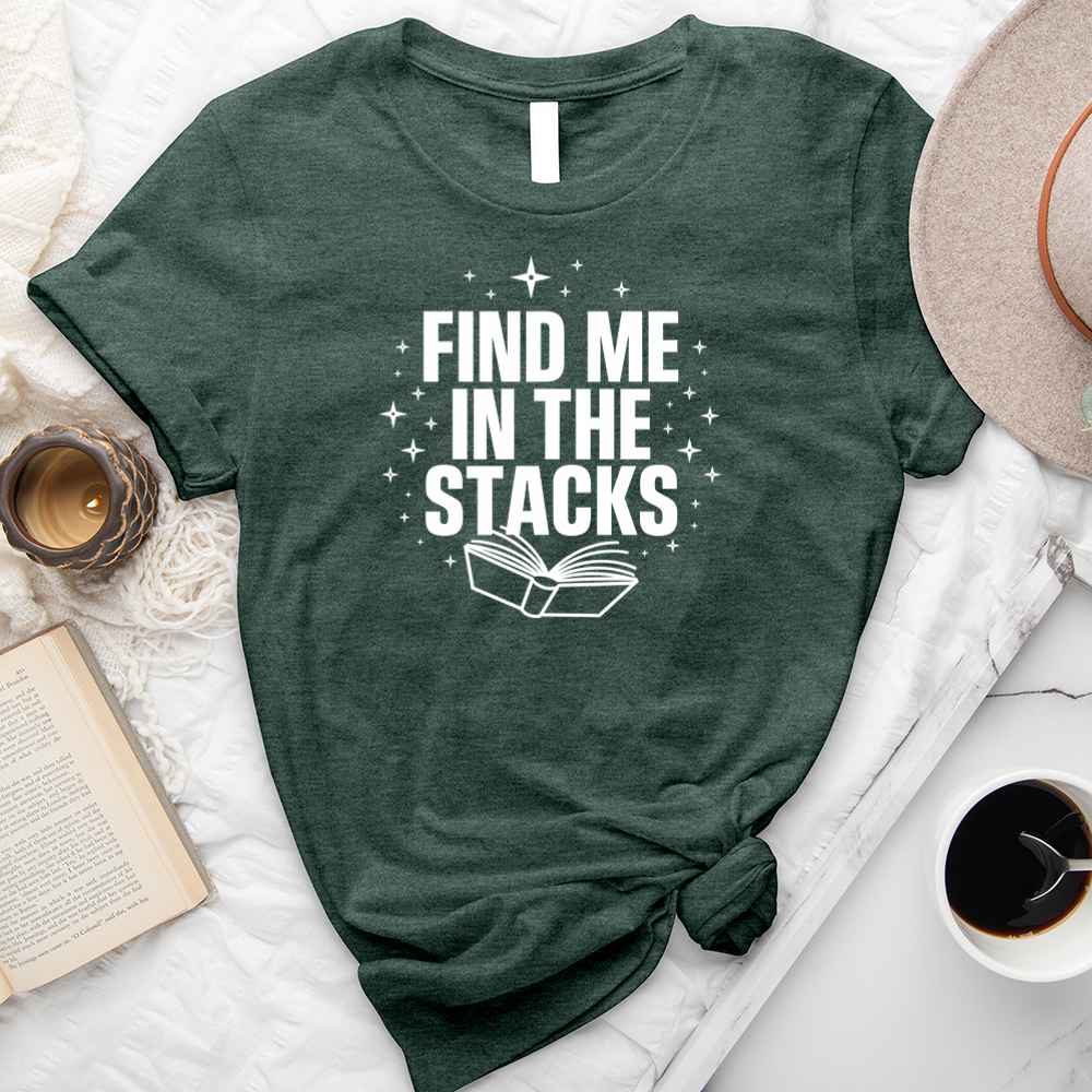 find me in the stacks unisex tee