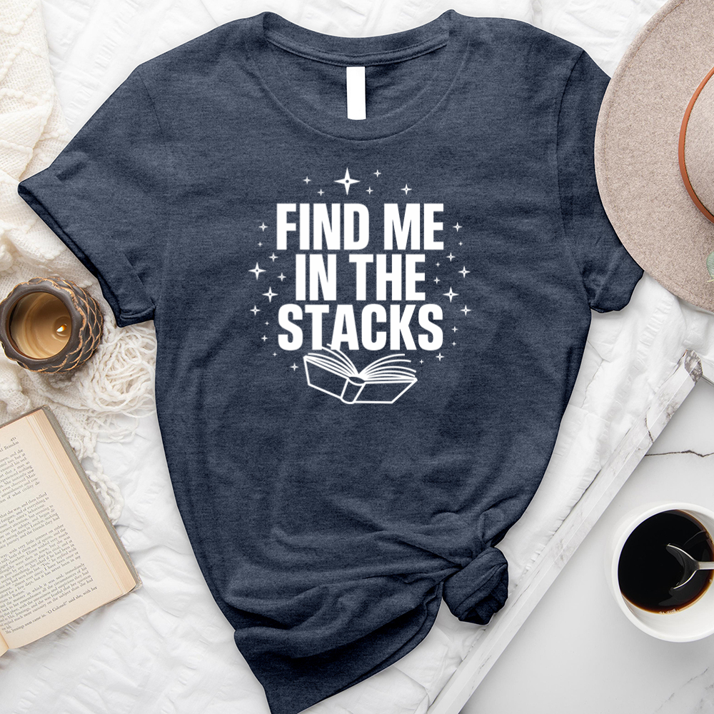 find me in the stacks unisex tee