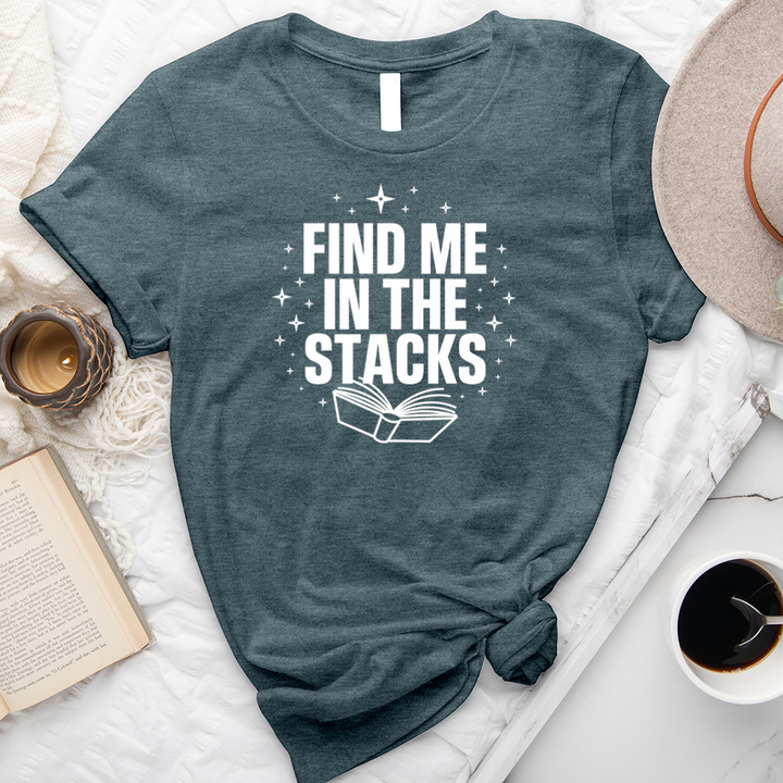 find me in the stacks unisex tee