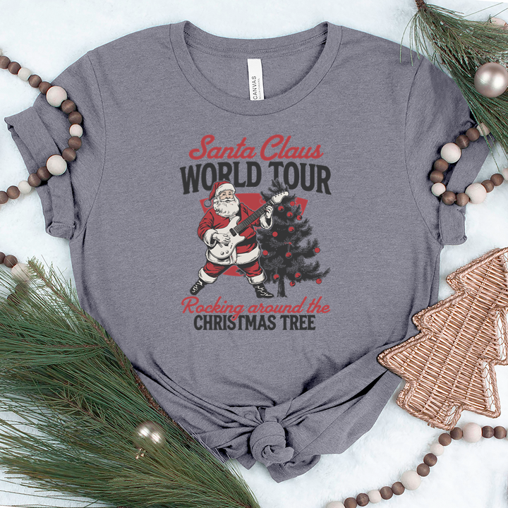 santa world tour unisex tee