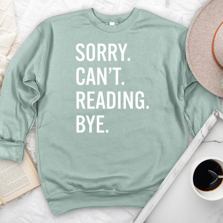 reading bye premium crewneck sweatshirt