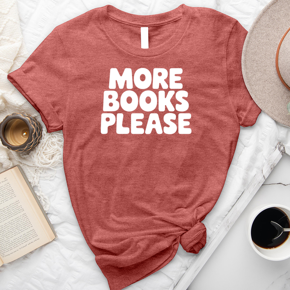 more books please unisex tee