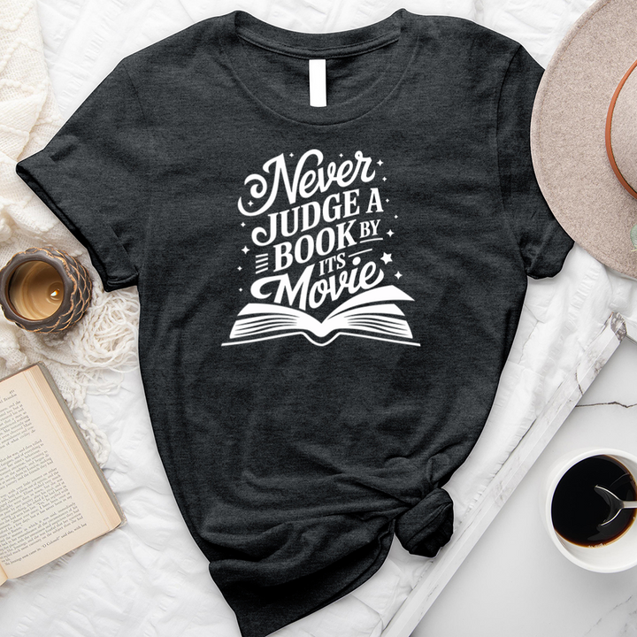 never judge a book unisex tee