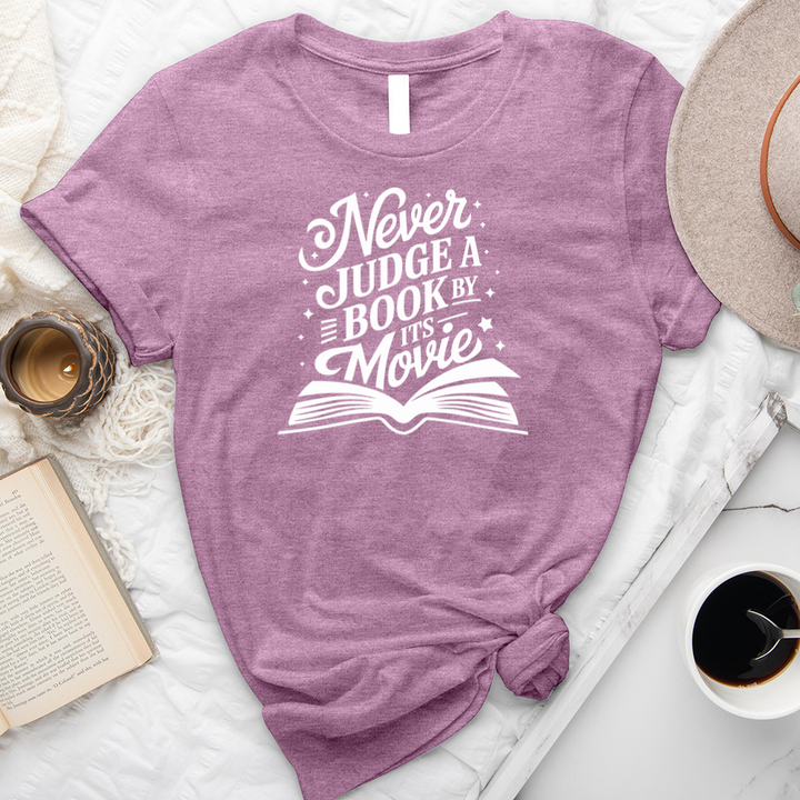 never judge a book unisex tee