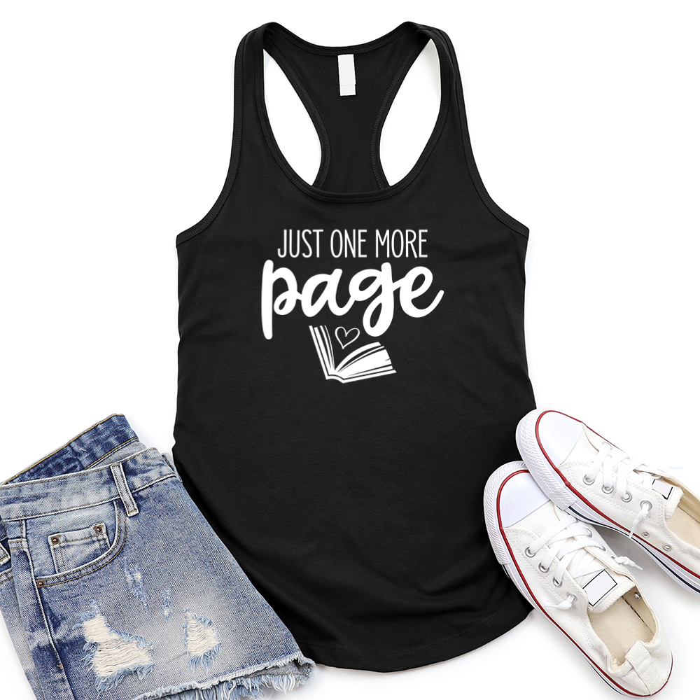 one more page women's racerback tank top