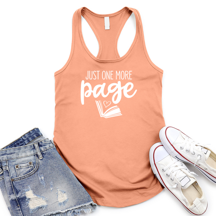 one more page women's racerback tank top