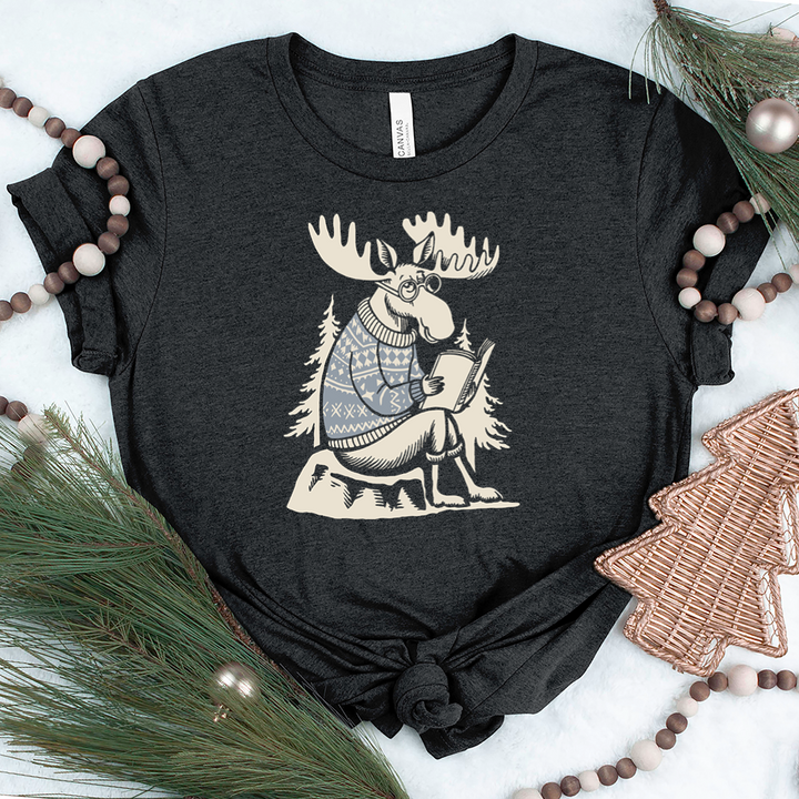 reading moose unisex tee