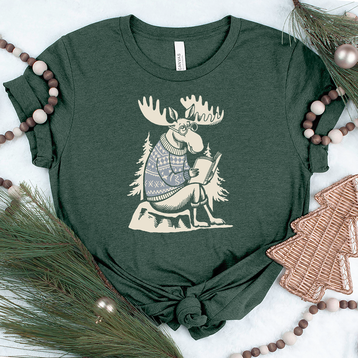 reading moose unisex tee