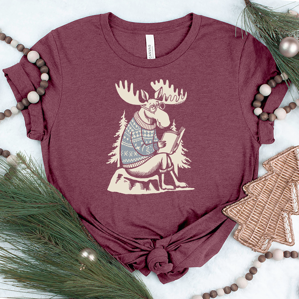 reading moose unisex tee