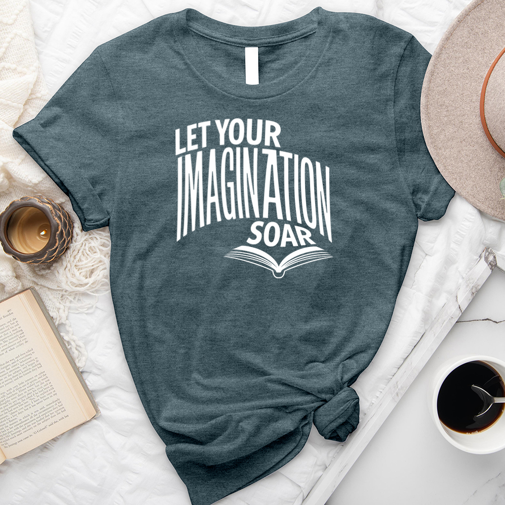 let your imagination soar unisex tee